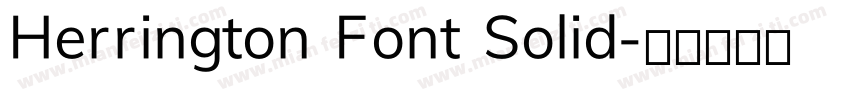 Herrington Font Solid字体转换